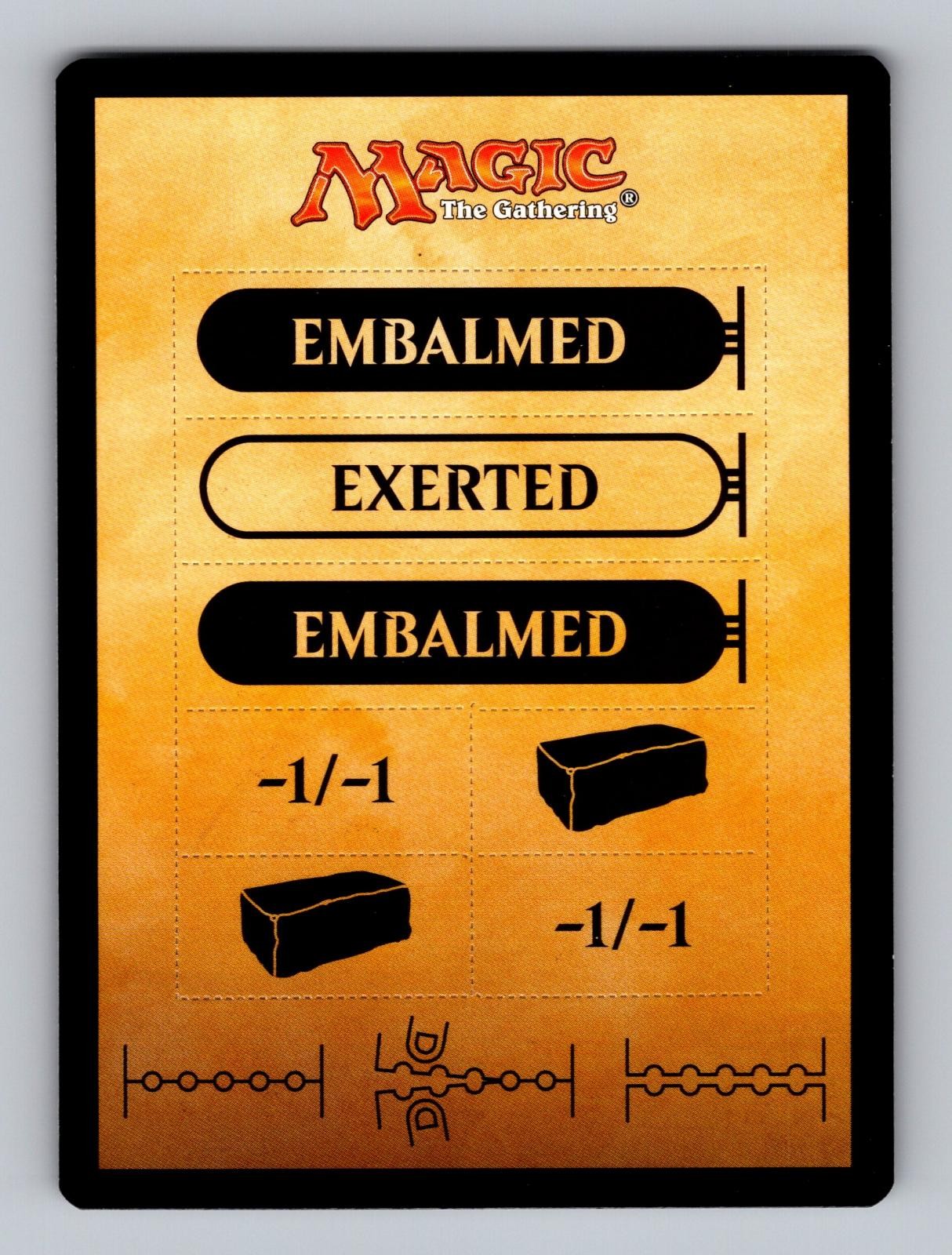 Punch Card Token 0 Token Amonkhet Magic: The Gathering Lightly Played