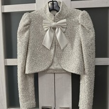 NWT - Alice Olivia Ilaria Sequined Cropped Jacket XSmall Size SOLD OUT