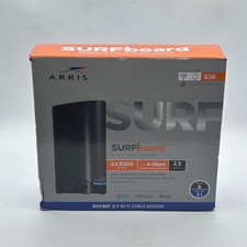 New ARRIS SurfBoard G36 Dual Band WiFi 6 AX3000 DOCSIS 3.1 Cable Modem