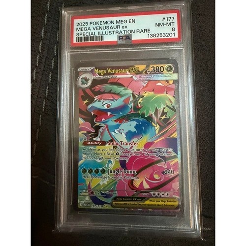 Mega Venusaur ex graded PSA 8 for sale on eBay