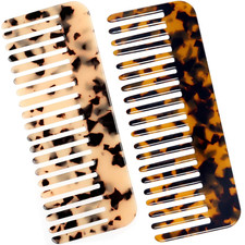 Wide Tooth Comb Large Detangling Comb Cellulose Detangler Comb for Women Thick C