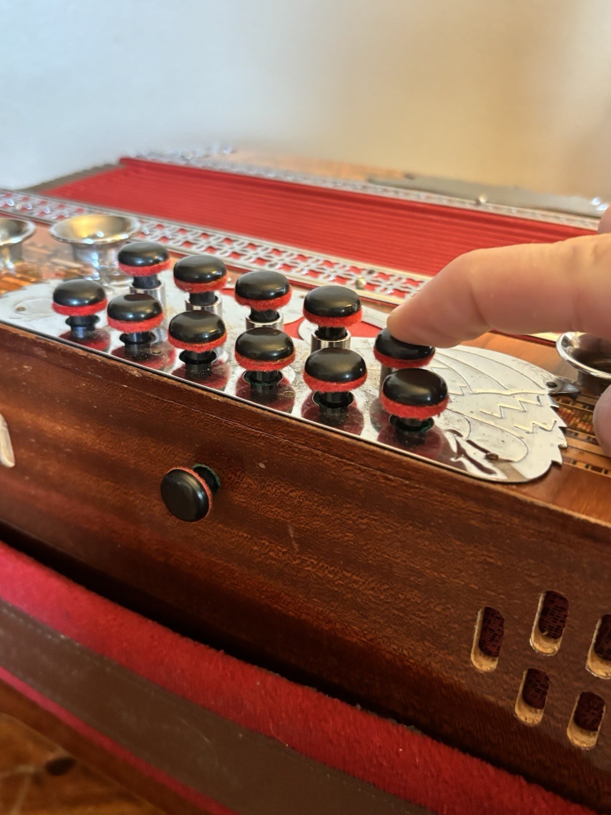 Slovenian Melodija 3 Row Diatonic Button Box Accordion Steirische Harmonika CFBb