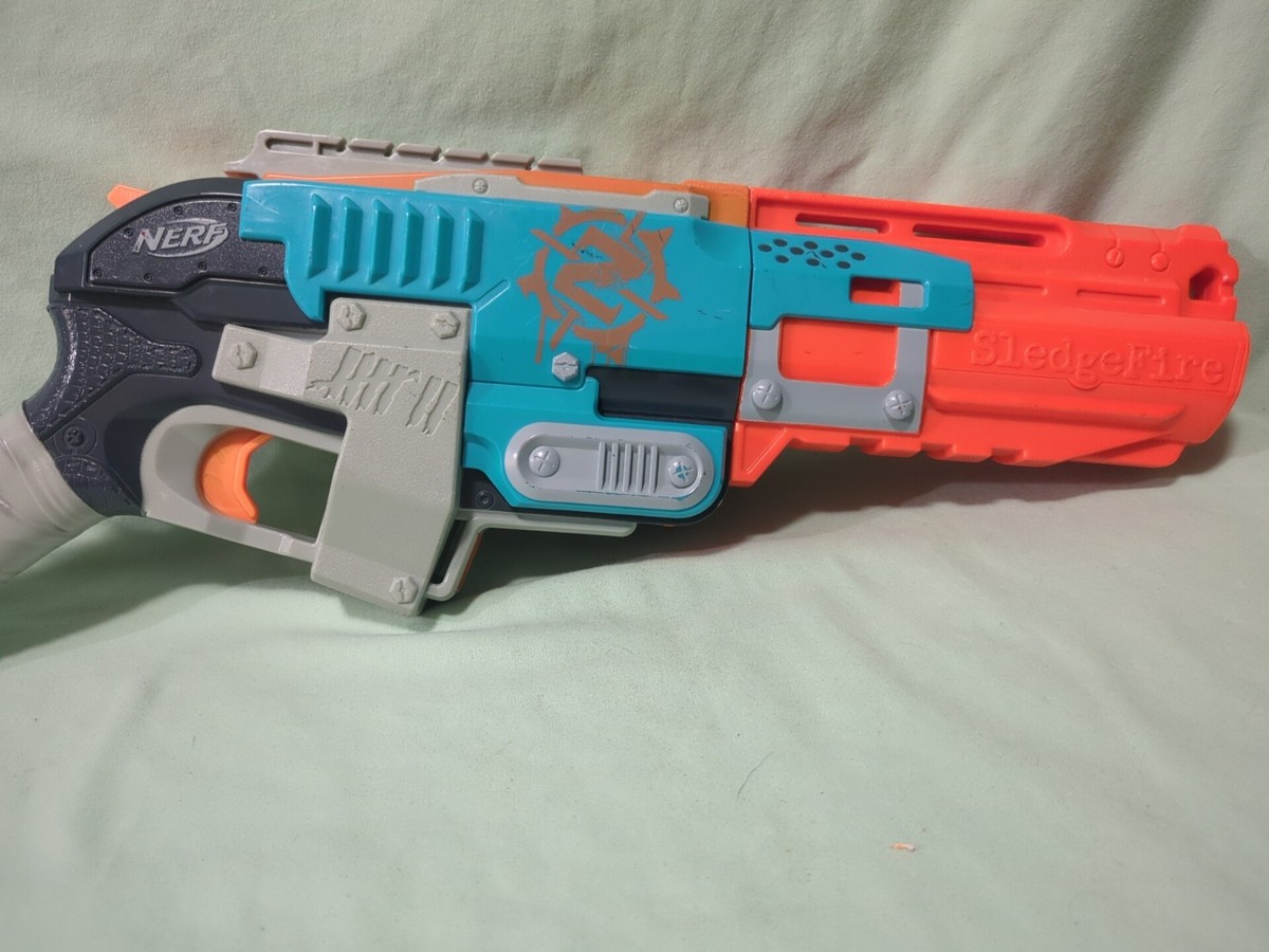 NERF Zombie Strike Sledgefire Blaster Dart Gun Shotgun, No Shells