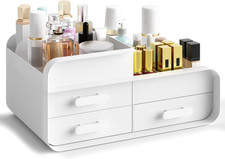 Porta Trucchi Organizer Bagno, Con 3 Cassetti, Contenitore - | Bianco