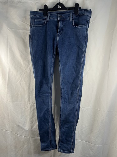 Jeans uomo Levi Line 8 taglia vita 32 gamba 31 blu slim fit pantalone casual - Foto 1 di 17