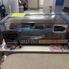 GreenLight 1967 Ford Mustang Ski Country Special Vail Blue 1:18