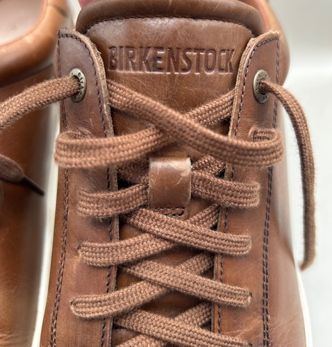 Sneakers basse Birkenstock da uomo curve in pelle solette in sughero marrone taglia 10 US - Foto 5 di 8