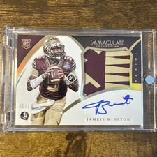 2015 Panini Immaculate #301 Jameis Winston RPA RC Patch Auto GOLD 1 /10 Rookie