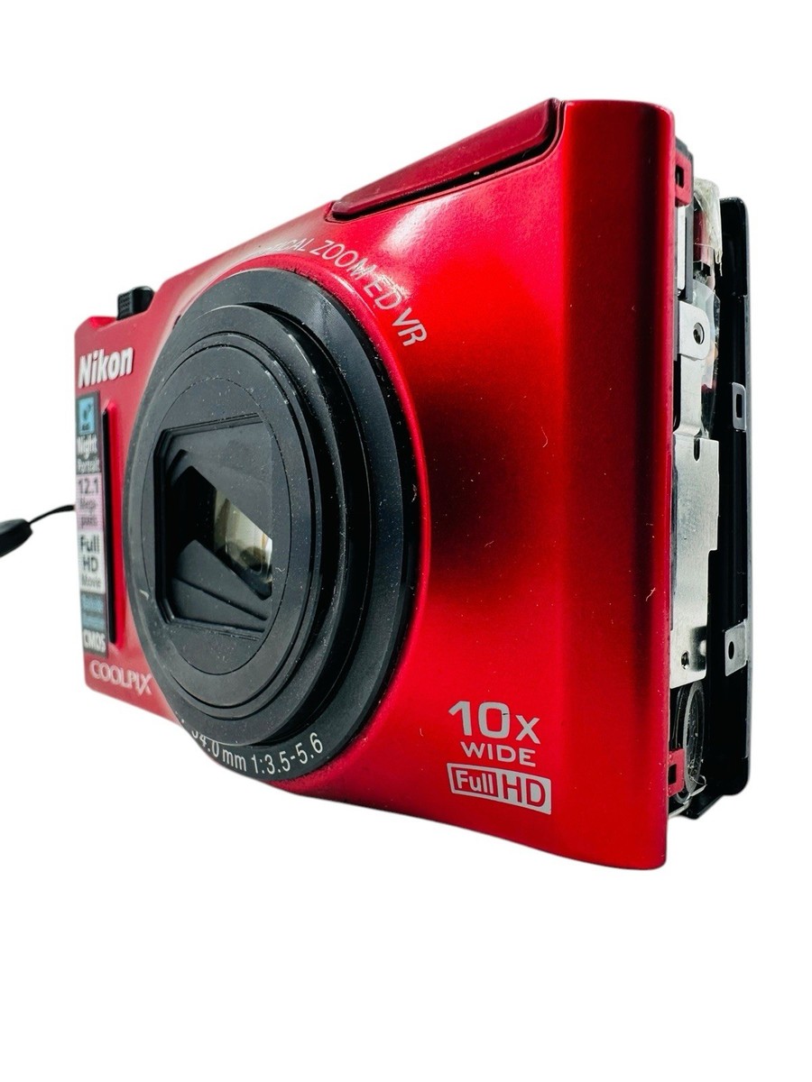 Nikon Coolpix S8100 Scratched Lens Red 12MP 10x Optical Zoom Nikon Coolpix S8100 Scratched Lens Red 12MP 10x Optical Zoom