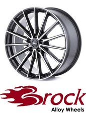 4x Brock B43 9x20 5/112 ET50 Schwarz Front-poliert