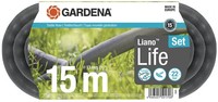 Gardena 18445-20 Liano™ Life Textilschlauch-Set 15 M 1/2 Zoll