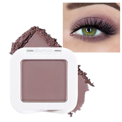 Mauve Taupe Plum Matte Single Eye Shadow Palette Makeup for Older Women, Plum La