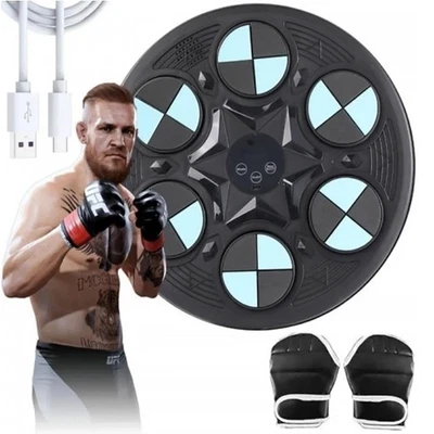 ZENCOCCO MACCHINA DA BOXE RITMO MUSICALE BOXING MACHINE BLUETOOTH GUANTI PUGILATO