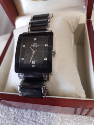 ONISS PARIS GENTS HI-TECH CERAMIC DIAMOND DIAL WATCH