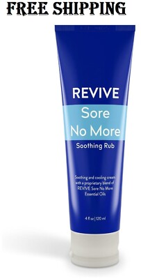 Sore No More Soothing Rub by Revive Essential Oils - 4 oz Cream with Essentia...