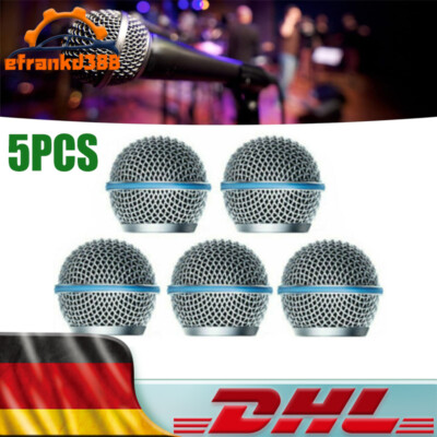 Mikrofon Metall kopf mit Schwamm Für Shure Beta58A PGX4/SLX4 PGX2/SLX2 Head Mesh