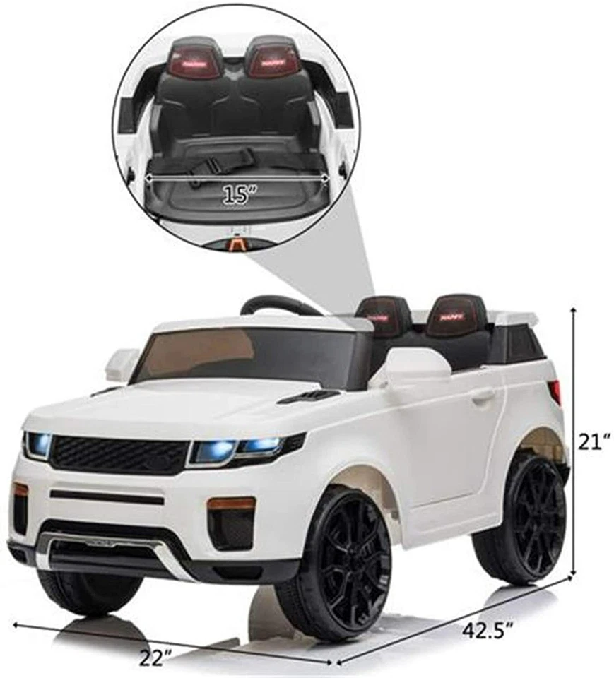 Kids Electric Coupe Ride on Car 12V Electric Car Motorized Vehicles 3 Speeds - Image 2 of 4