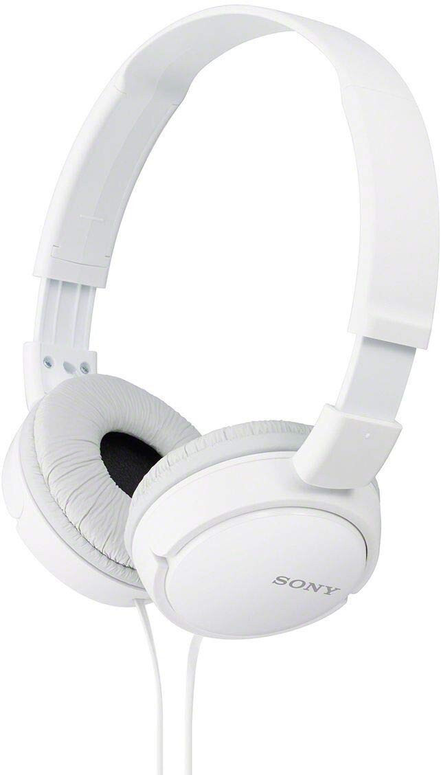 Sony MDR-ZX110A On-Ear Stereo Headphones (White), without