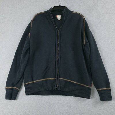 Levi's Sweater Men's Size XL Blue Full Zip Heavy Long Sleeve Sweater