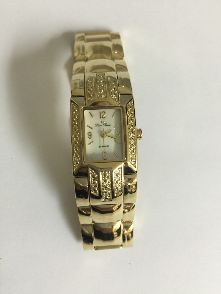 Lucien Piccard SAPHIRE LP-26578GLD Women's Goldtone Watch White