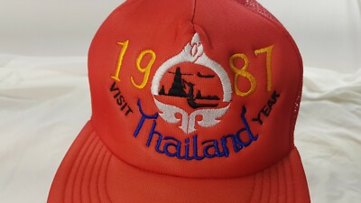 1987 VISIT THAILAND Cap Trucker Hat Snapback Baseball Vintage retro 80s