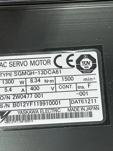 Ein Yaskawa SGMGH-13DCA61 Servomotor neu im Karton Schnellversand SGMGH13DCA61 - Bild 2 von 5