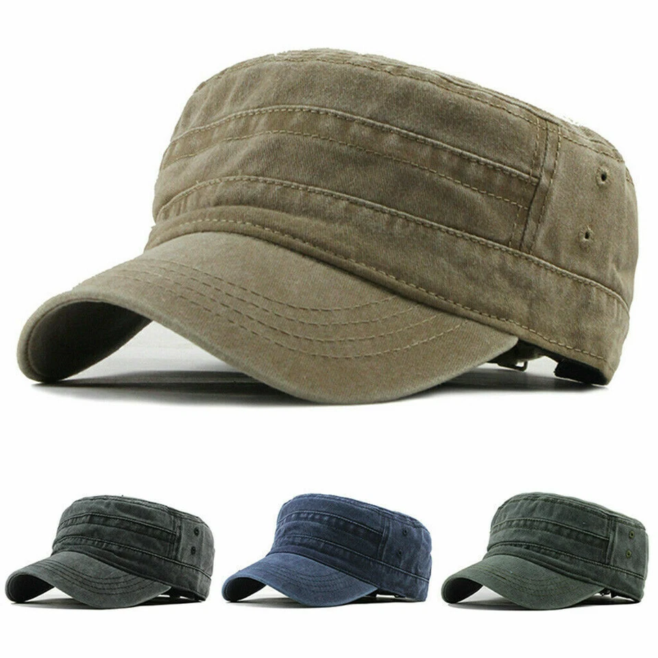 Gorra Para Hombre Ejército Sombrero Cadete Castro Patrulla Militar Béisbol Verano Camuflaje Foto 2 de 4