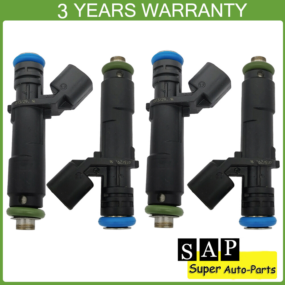 4PCS Fuel Injector for Jeep Cherokee Compass Chrysler 200 Fiat 500X