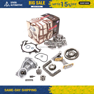 Timing Chain Kit Water Oil Pump Fit 96-04 Ford Freestar Windstar Mercury 3.8 OHV
