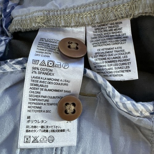 Tommy Bahama Relax Mens Gray Corduroy Soft Chino Shorts Sz 40 Extra Buttons - Bild 11 von 15