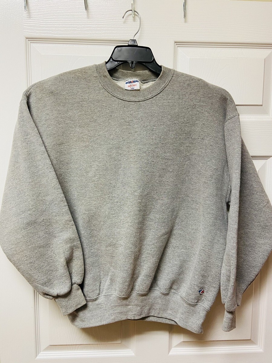 Vtg Crewneck Sweatshirt Jerzees Activewear ZSport Nu-Blend Gray
