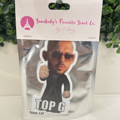Andrew Tate - car air freshener hanging new.  fighting off the Matrix.