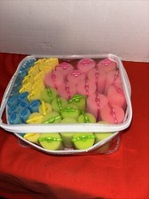 Foam Hair Curlers Rollers Wave Zippered Container of 47 - Estate Find