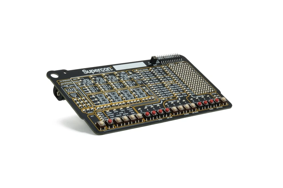 罕见老式设计 Supercon 4 位计算机、程序二进制和汇编代码 — 第 2/4 张图片