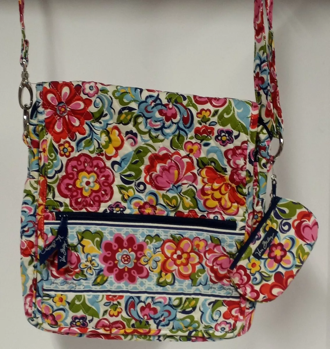 Vera Bradley HOPE GARDEN Hipster Crossbody Mailbag Messenger Bag Change Purse