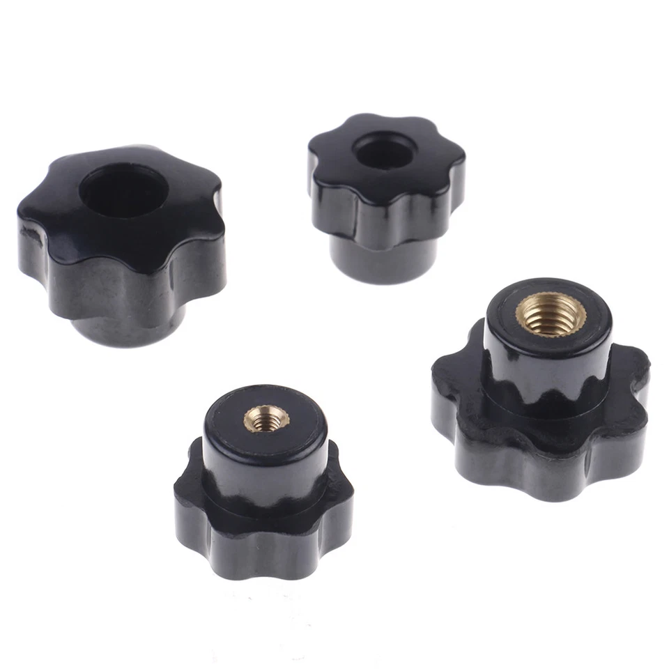 Plastic M4/M5/M6/M8 Female Thread Seven Star Shaped Head Clamping Nuts Knob - Image 4 of 4