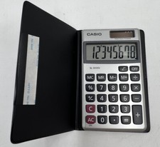 Casio SL-300SV Solar Basic Calculator w/ Case Folder