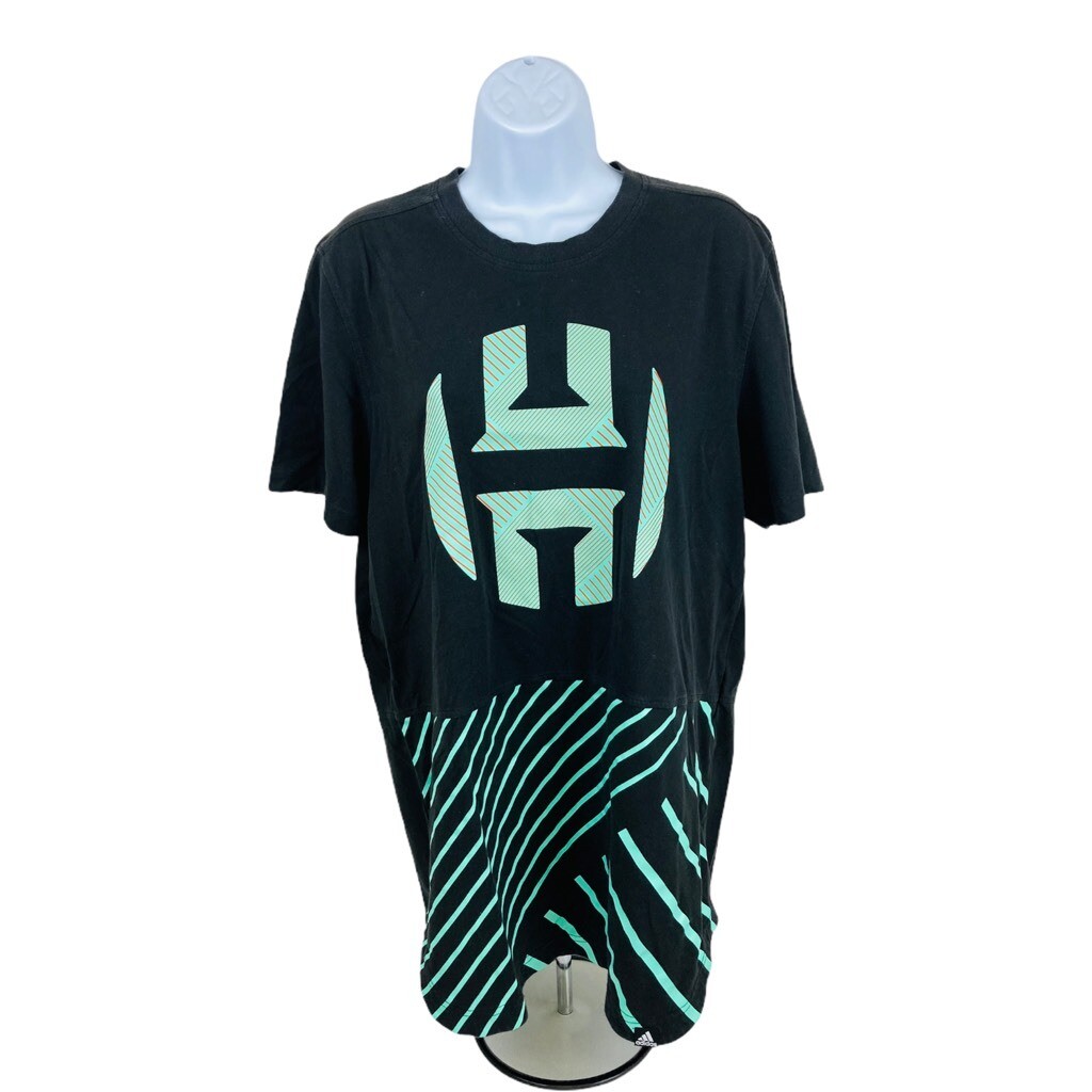 James Harden Adidas Mens Basketball Graphic T-Shirt Black Crew