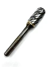 SC-5NF ALUMA CUT CARBIDE BURR 1/2" CYLINDRICAL WITH RADIUS END 1" LOC HTC USA