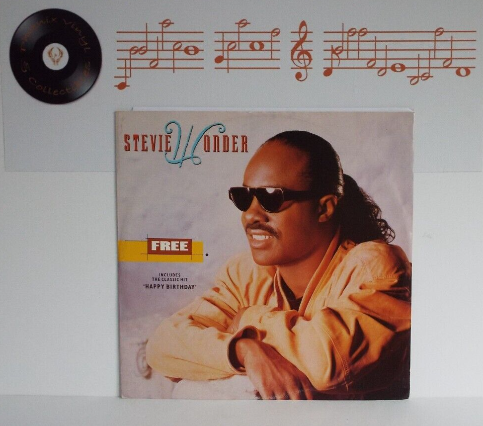 Stevie Wonder Free Happy Birthday 12” Single A2 B2 Pressing - EX