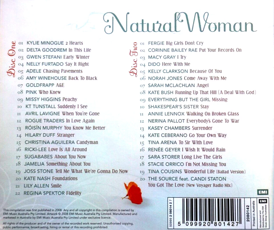 Natural Woman — набор из 2 дисков — компакт-диск, очень хорошее состояние - Изображение 2 из 2