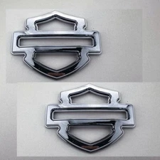 2X CVO Custom Tank Emblems Chrome Double Layer 5 or 6 gal tank