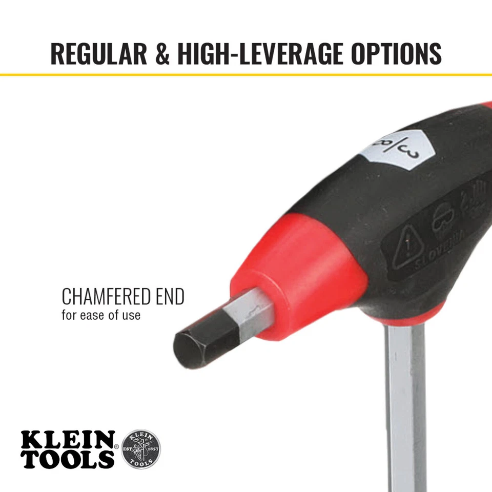 Klein Tools JTH410E Hex Key Set, SAE T-Handle, 4-Inch, with Stand, 10-Piece - Image 2 of 4