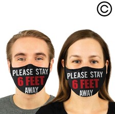 6 FEET couples matching face masks -face mask  2 pcs 