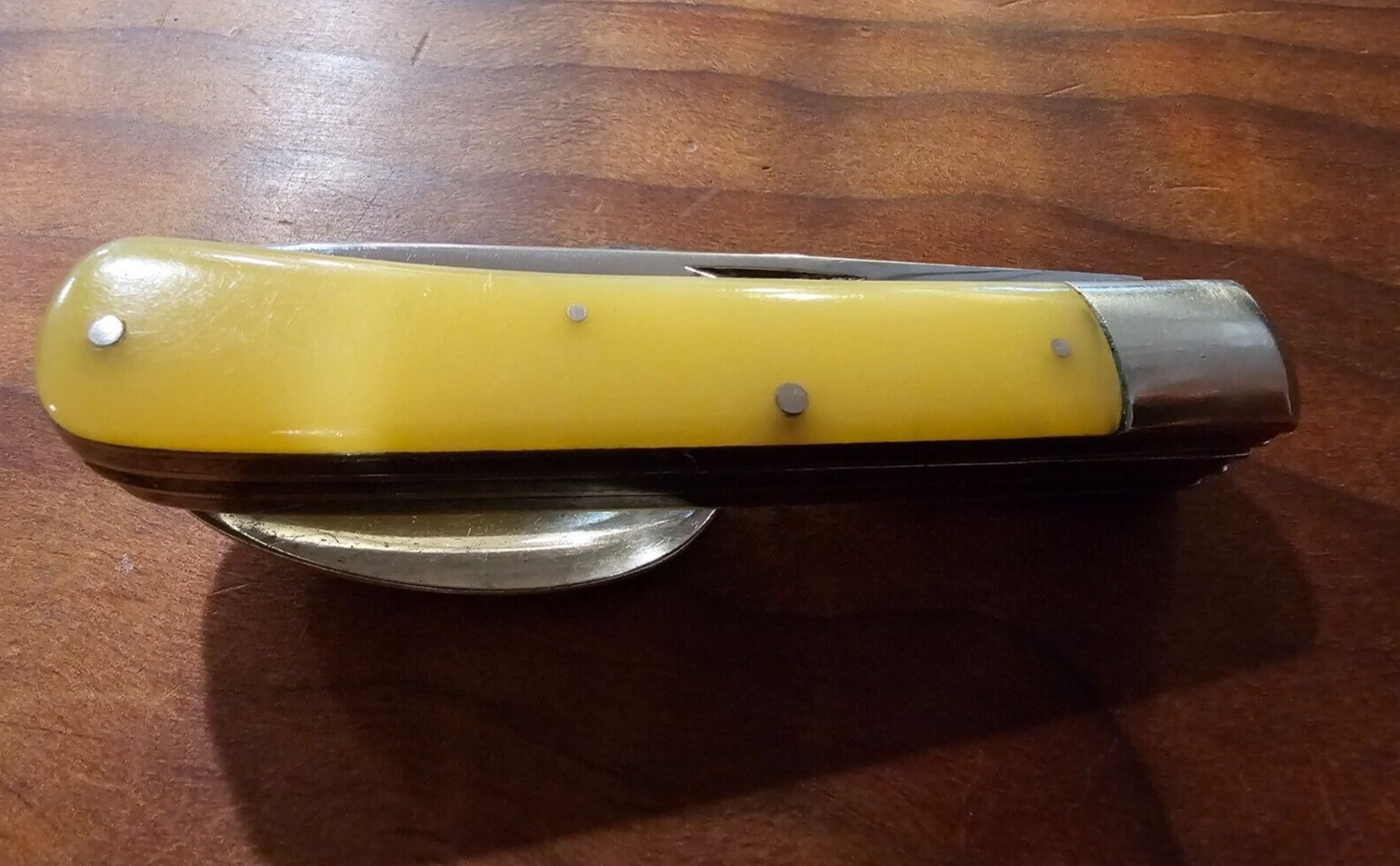 Scarce KaBar Yellow Celluloid Hobo knife eBay