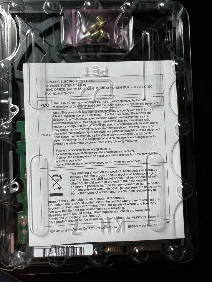 Samsung 2TB,Internal HD,5400RPM,3.5" (HD204UI) HDD-NEW IN ORIGINAL BOX - Image 2 of 4