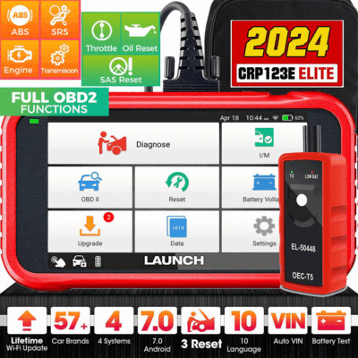 2024 LAUNCH X431 CRP123E OBD2 Car Scanner Automotive Diagnostic Tool 4 System