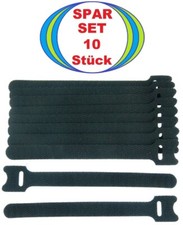 10 bridas de gancho y bucle ECO 150 x 22 mm negras bridas de cable cinta de gancho y bucle cinta de gancho y bucle de cable