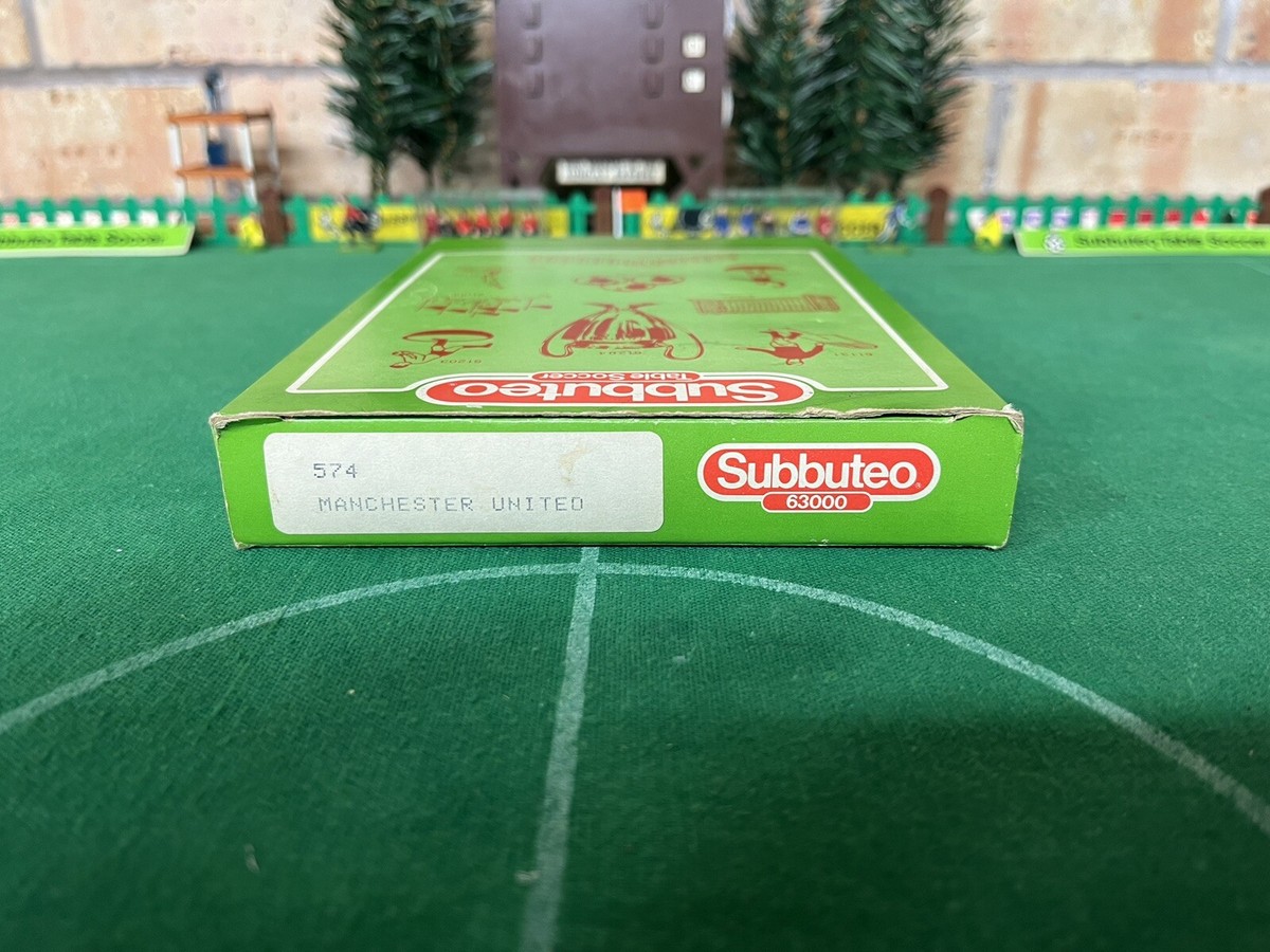 Subbuteo Réf 574 – Équipe Manchester United FA Cup Winners 1985 – Vintage