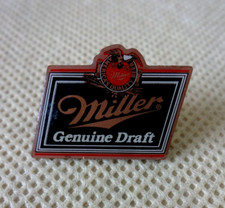 MILLER GENUINE DRAFT ~ Breweriana ~ ENAMEL PIN BADGE